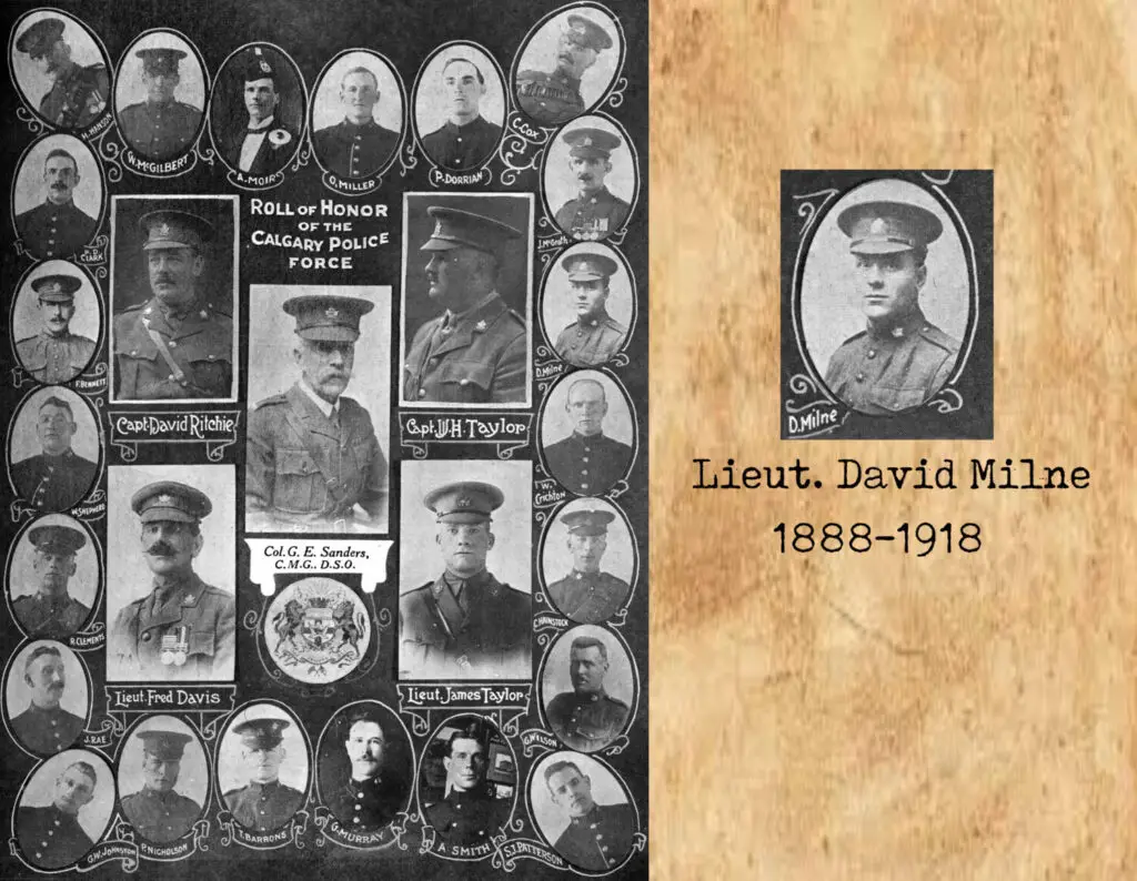 David Milne Calgary Police Officer Roll of Honor Portrait